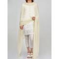 Crinkle Chiffon Dupattas For Girls Ladies-0verlocked-All Colors Available. 