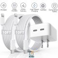 PD20w Fast Charging Cable USB to Type C Lightning IPhone 14 Charger Long Lightning Cable Fast Charging Cord High Speed Data Sync. 