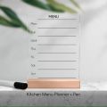 Kitchen Menu Planner, Weekly Menu Stand. 
