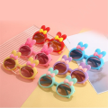 Fashion photography glasses Rabbit ears sunglasses Stylish INS eyeglasses New Bow sunglasses Korean style Cute Kids sunglasses for Outdoor activities Summer vacation Beachwear Fashion show Photo. 