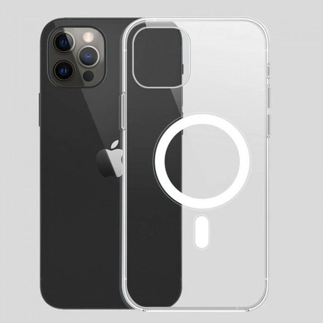 Apple%20iPhone%2012%20Pro%20Magnetic%20MagSafe%20Compatible%20Protective%20Clear%20TPU%20Transparent%20Case%20-%20Image%203