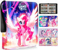 My Little Pony Card Book Pinkie Moon Treasure Collection Book Nine Palace Grid Genuine Storage Book with Zipper Card Game OVERDOESETO. 