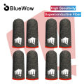 [Untra-thin] BlueWow S39 (1/2/4Pair) 21-PIN Finger Sleeve Gaming Superconducting Carbon Fiber for PUBG Mobile Games Contact Screen，Ultra-thin and Durable Finger Gloves for Gaming. 