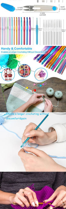 %E2%9A%A1%F0%9F%94%B9%E2%9A%A128%20Pcs%20Crochet%20Hooks%20Set%20Ergonomic%20Colorful%20Knitting%20Needles%20for%20Arthritic%20Hands%20with%20Stitch%20Markers%20&%20Large%20Eye%20Blunt%20Needles%E2%9A%A1%F0%9F%94%B9%E2%9A%A1%20-%20Image%209