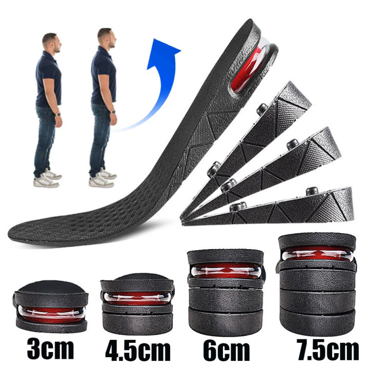 Invisible Height Increase Insole Cushion Height Adjustable Shoe Heel Insoles Insert Taller Support Shock Absorptiont Foot Pad