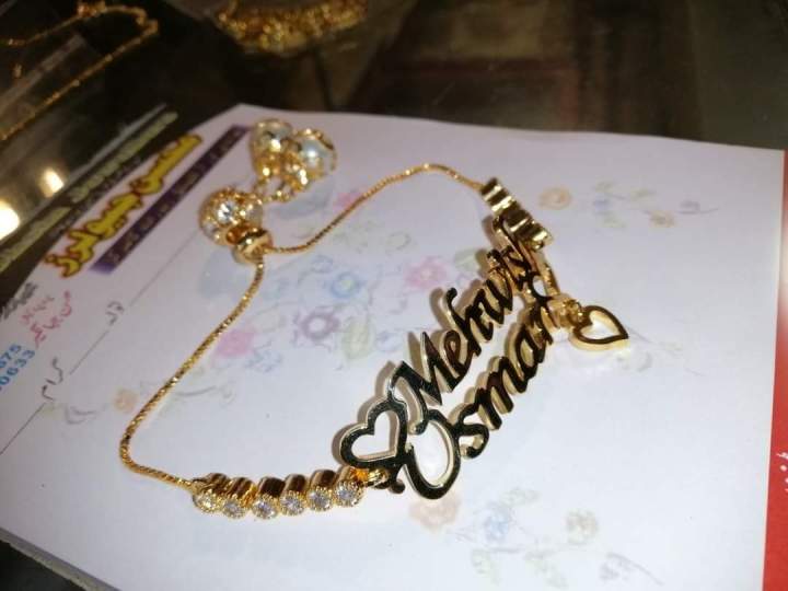Customize Name Bracelet With Stone Chain Best Bracelet For Girls Fashion Bracelet Unique Designs Of Jewelry  Personalize Woman Bracelet Gold Plated  Jewelry