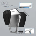 Vocoal Laptop Stand Adjustable Cooling Bracket Metal Foldable Laptop Holder Shield Shape Laptop Stand Heat Dissipation Holder Mini Portable Tilting iPad Notebook Holder Non-slip Laptop Stand. 