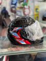 SUPERAIR Bike Helmet - Black - Medium Large - Transparent - black -Visor - Motorcycle Helmet - heavyBike Helmet. 