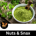 Moringa Organic Refined Fresh Leaf Powder 250 Grams for weight, face height By Nuts N Snax. 