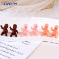 Small Plastic Baby Figurines 10 Pcs Mini Pvc Baby Figurines for Baby Shower Gift Party Decoration Reusable Smooth Ornaments Plastic Cake Decoration Baby Figurine. 