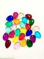15 Glass Crystal Transparent Multicolor 18mm Droplet Beads for DIY, Jewelry Making, Crafting – 18mm Drop Shape Beads | 26 pcs Mix Set. 