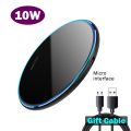 10W Fast Qi Wireless Charging Pad for Samsung Galaxy Note 8 9 10 20 S8 S9 S10 S10E S20 S21 Plus Ultra FE +5G Wireless Charger. 