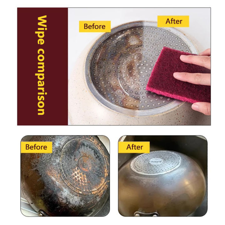 1m/roll Carborundum Eraser Rust Remover Brush Dish Pot Cleaning Emery ...