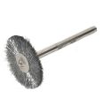 3 Mini Rotary Stainless Steel Wire Brush Wheel Set Kit For Drill Rotary Tools | Steel Wire Mini Brush Set 3 Pcs | 24-7 STORE. 