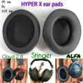 Hyperx Cloud 2 /II   Ear Pads cloud Stinger cloud Alpha hyper x flight wireless Headphones Cushion Covers Foam Replacement head phone Pouch Compatible with AKG  JBL Bayerdynamic Philips Audio Technica Sony MDR 7506 - Headset Accessories Sponge Ear Cups. 
