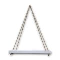 Blazonry Decor Furniture |  Wall Hanging Floating Shelves wall mounted shelf  Furniture NATURAL - DIY Tough Rope Hanging Shelf White wall shelf For Living Room Bedroom Kitchen Apartment Rope Wall Shelf Home Decoration. 