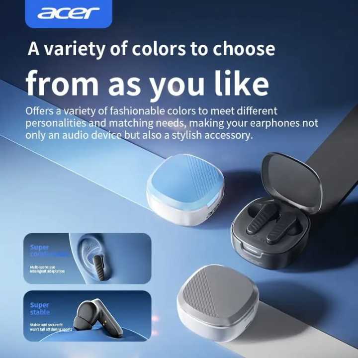 NEW%20Acer%20OHR503%20ANC%20Wireless%20TWS%20Earphone%20Bluetooth%205.4%20Active%20Noise%20Cancellation%20Headset%20ENC%20HD%20Call%20TWS%20Earbuds%20LED%20Display%20-%20Image%204