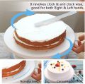 Cake Turn Table Cake Decorating Icing Rotating Turntable Stand White Plastic Fondant Diy Baking Rotating Tray. 