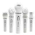 Kemei KM-2199 Multi-Functional Rechargeable Epilator: 5-In-1 Beauty Tools Kit For Women. 