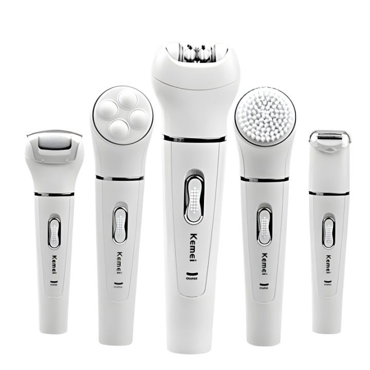 Kemei%20KM-2199%20Multi-Functional%20Rechargeable%20Epilator:%205-In-1%20Beauty%20Tools%20Kit%20For%20Women%20-%20Image%204