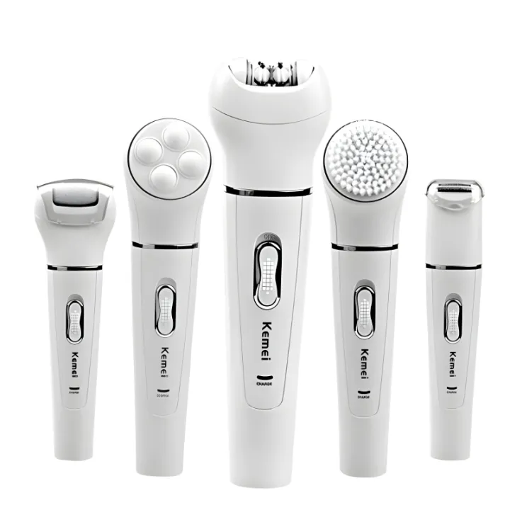 Kemei%20KM-2199%20Multi-Functional%20Rechargeable%20Epilator:%205-In-1%20Beauty%20Tools%20Kit%20For%20Women%20-%20Image%204