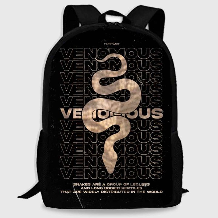 Venomous Backpack For Girls And Boys Cobra Strike Travelling Bag - Main Image