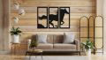 3 Piece Horse Wooden Wall Decor-Horse Wood Art For Home Offices And Gifts,Horse runing panels Wall Decoration,3 Panels Horse Wooden Wall/Decoration Art. 
