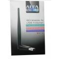 ALFA Wireless Wifi Adapter Dongle Receiver Network LAN Card WITH ANTINA. 