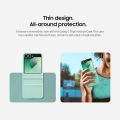 Official Style Kindsuit Leather Case with Hinge Protector for Samsung Galaxy Z Flip 6. 