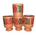 Clay glass without polish terracotta | Mitti ka traditional glass |  2 Pieces. 