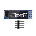I2C OLED Display Module 0.91 Inch I2C SSD1306 OLED Display Module blue or white I2C OLED Screen Driver DC 3.3V~5V for Arduino. 
