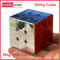 GC 3x3 Shiny Cube Cyclone Boys Metallic Cube for Speed Lovers | High Quality Magnetic Cube Puzzle Toy. 
