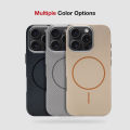 Sanptoch For Magsafe Carbon Fibre Texture Phone Case For iPhone 16 / 15 / 14 Pro Max Anti-fingerprint Back Cover For iPhone 16 Pro Max Ultra Slim Protection Casing. 