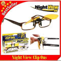 Night View Clip On Sunglasses Driving Night Vision Lens Sun Glasses Male Anti-UVA UVB For Men Women. 