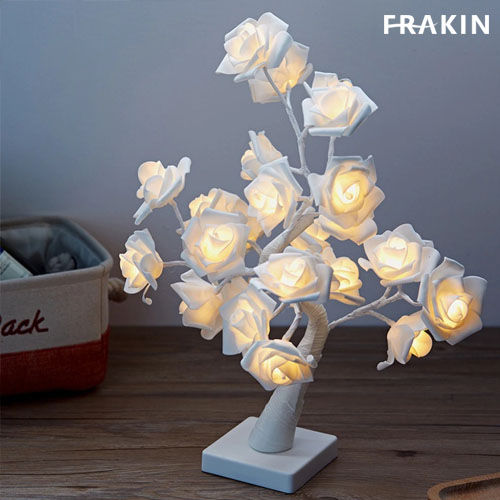 LED White Flower Lamp Electric Operated-KS