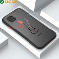 UCUC for Samsung Galaxy A22 5G Back Cover Simple Vase Frosted Transparent Hard Phone Case Thin Shockproof Full Cover Camera Protect Case. 