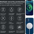 W30 Magnetic Wireless Charger, 15W Max Fast Charging Pad Compatible with MagSafe Charger for iPhone 14/14 Pro/14 Plus/14 Pro Max, iPhone 13/13 Pro/13 Pro Max/13 Mini/12/11/X/8, AirPods Pro 2, White. 