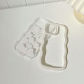 White Case Cute Bear Cover with Chain for iPhone 16promax/14/14pro/14plus/14promax/13 Pro Max / 12 Pro / 11 Pro Max / XR / XS Max. 