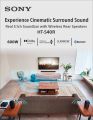 SONY HT-S40R 5.1ch Home Cinema with Wireless Rear Speakers Sound Bar With One Year Official Brand Warranty. 