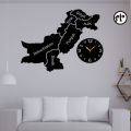 3D Pakistan Map Wooden Wall Clock. 