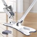 X Shape Mop or Floor Cleaning Hands-Free Squeeze Microfiber Flat Mop System 360° Flexible Head, Wet and Dry mop for Home Kitchen with 1 Super-absorbent Microfiber Pads. 