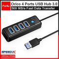 SpeedX Orico USB Hub 3.0 4 Ports Ultra High Speed Fast Data Transfer Rate USB Hub. 