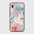 Samsung Galaxy A10 Cover - SkinLee HQ Infinity Glass Case (Soft) - Seamless Flower - SKINLEE-613-1-574-291. 