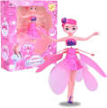 Flying Fairy Dolls for Girls Flying Doll Girls Gift Flying Toys for Kids Magic Baby Doll Rechargeable Flying Fairy Princess Frozen Barbie Doll With Led Light Infrared Induction Control Rc Helicopter Flying Robot Toys For Girls And Boys Cute Birthday Gift. 