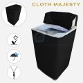 100% Waterproof Washing Machine Cover -Top Loader Automatic / Semi Auto Single Bowl All Brands Supported Durable Oxford Polyester - Washer and Dryer Covers for Sheds, Garages, Balcony, Black 8KG,9KG,10KG,11KG,12KG,13KG,15KG. 
