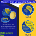 MCN-UV50 /UV80 paste for soldering flux, soldering iron, soldering iron, no cleaning required, cream for PCB/BGA/PGA/SMD, for soldering station Welding Repairing tool by Electrica. 