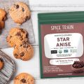 Star Anise Whole (100g/3.5oz) USDA Organic Star+Anise By Spice Train. 