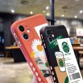 YIWESAN Case For iPhone 11 Case Cute Fashion Brand Coffee Flower Girls Lovely Girl Shockproof Phone Casing Full Back Cover Camera Side Edge Soft Silicone Pattern Case Protection Cases. 