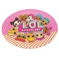 Lol Surprise Plates - 7 inch - Lol Surprise Themed Party - Pink - Girls - Pack Of 10. 