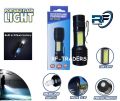 Mini USB Rechargeable Flashlight Torch Zoom Lamp. 
